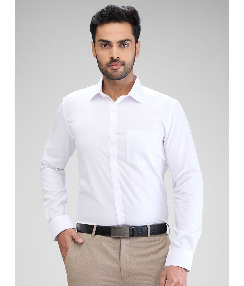     			Park Avenue Cotton Slim Fit Full Sleeves Men's Formal Shirt - White ( Pack of 1 )