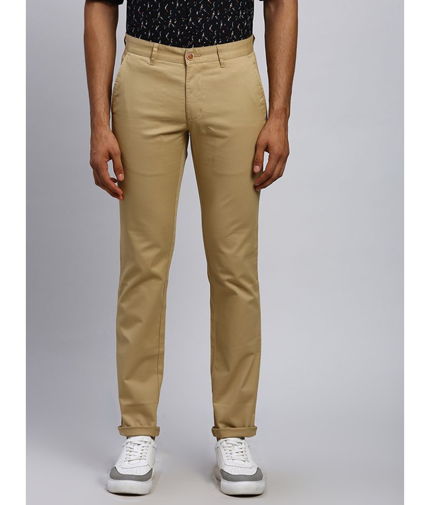     			Parx Tapered Flat Men's Chinos - Brown ( Pack of 1 )