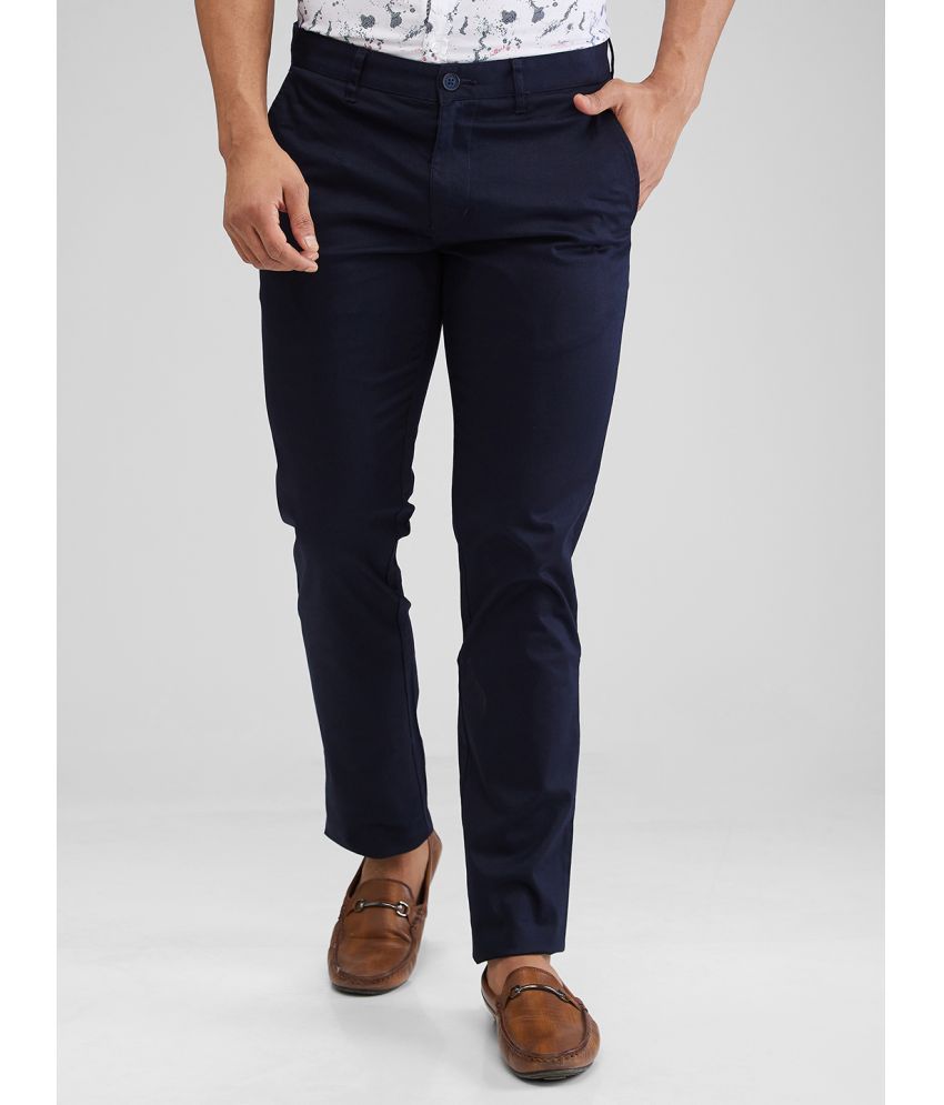     			Parx Tapered Flat Men's Chinos - Blue ( Pack of 1 )