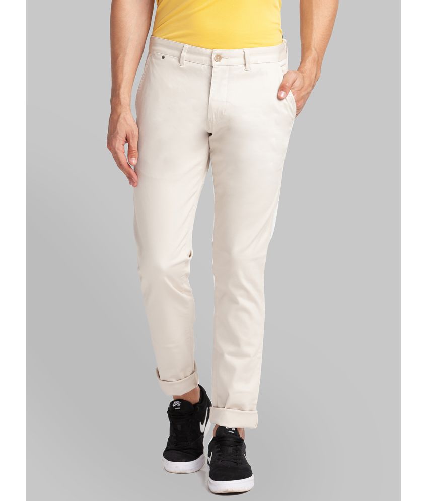    			Parx Tapered Flat Men's Chinos - Beige ( Pack of 1 )