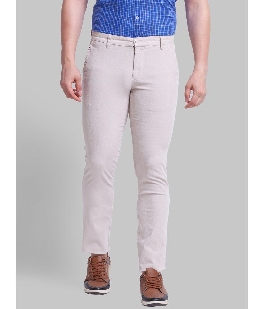     			Parx Tapered Flat Men's Chinos - Beige ( Pack of 1 )