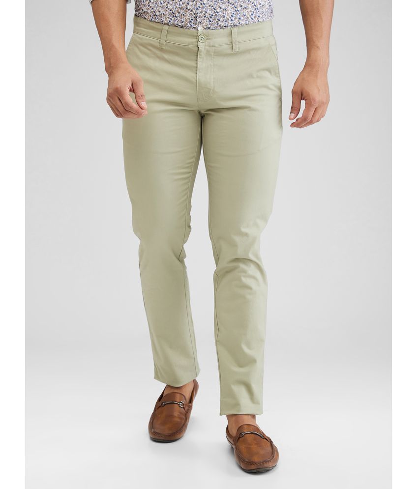     			Parx Tapered Flat Men's Chinos - Green ( Pack of 1 )