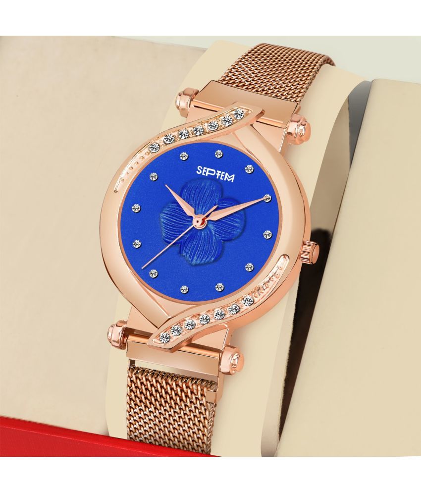     			Septem Rose Gold Metal Analog Men's Watch