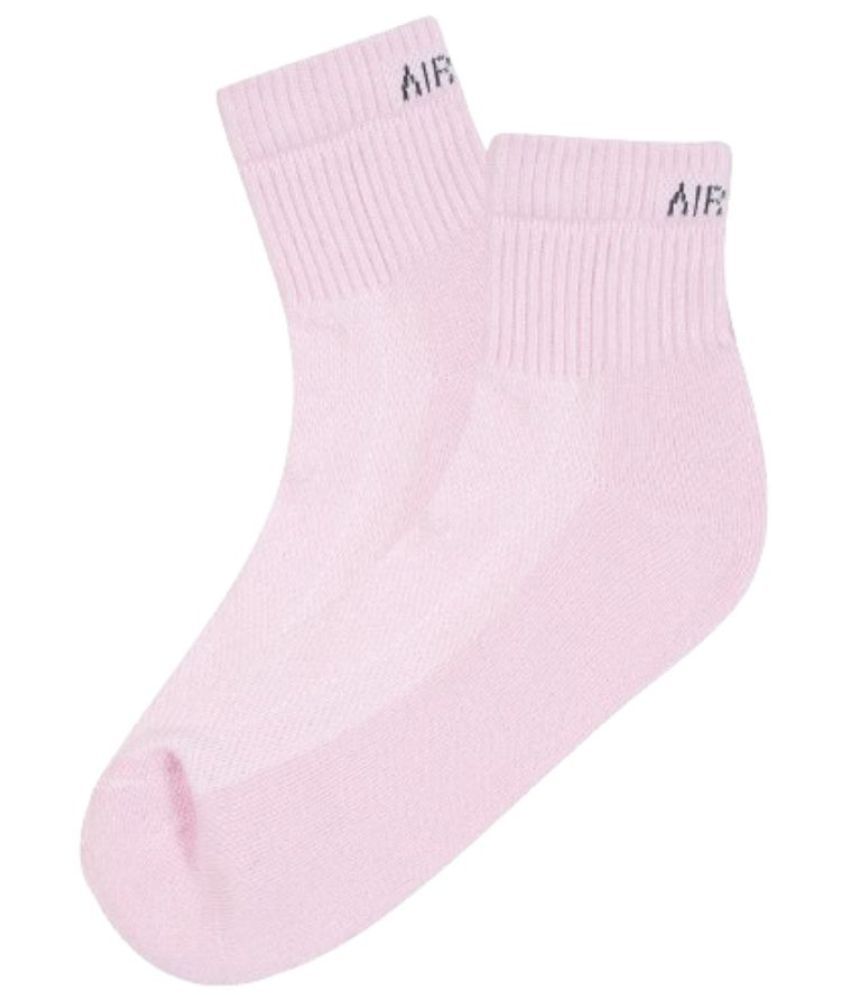     			AIR GARB Cotton Men's Solid Pink Ankle Length Socks ( Pack of 1 )