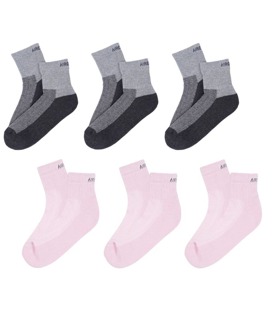     			AIR GARB Cotton Men's Colorblock Multicolor Ankle Length Socks ( Pack of 6 )