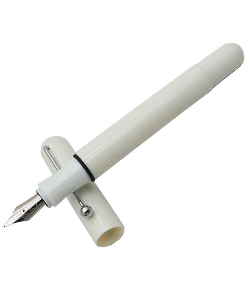     			Dikawen White Fine Line Fountain Pen ( Pack of 1 )