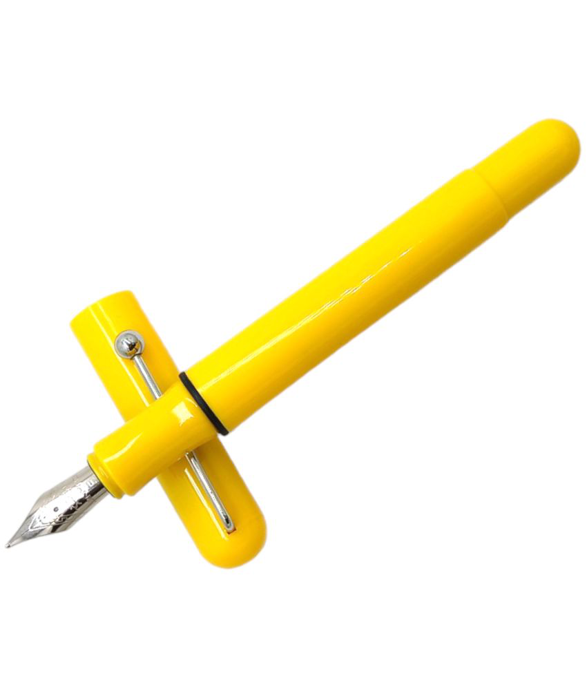     			Dikawen Yellow Fine Line Fountain Pen ( Pack of 1 )
