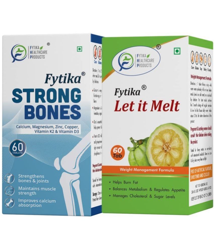     			Fytika Strong Bones + Let it Melt, Combo - 2x60 Tabs (Pack of 2)