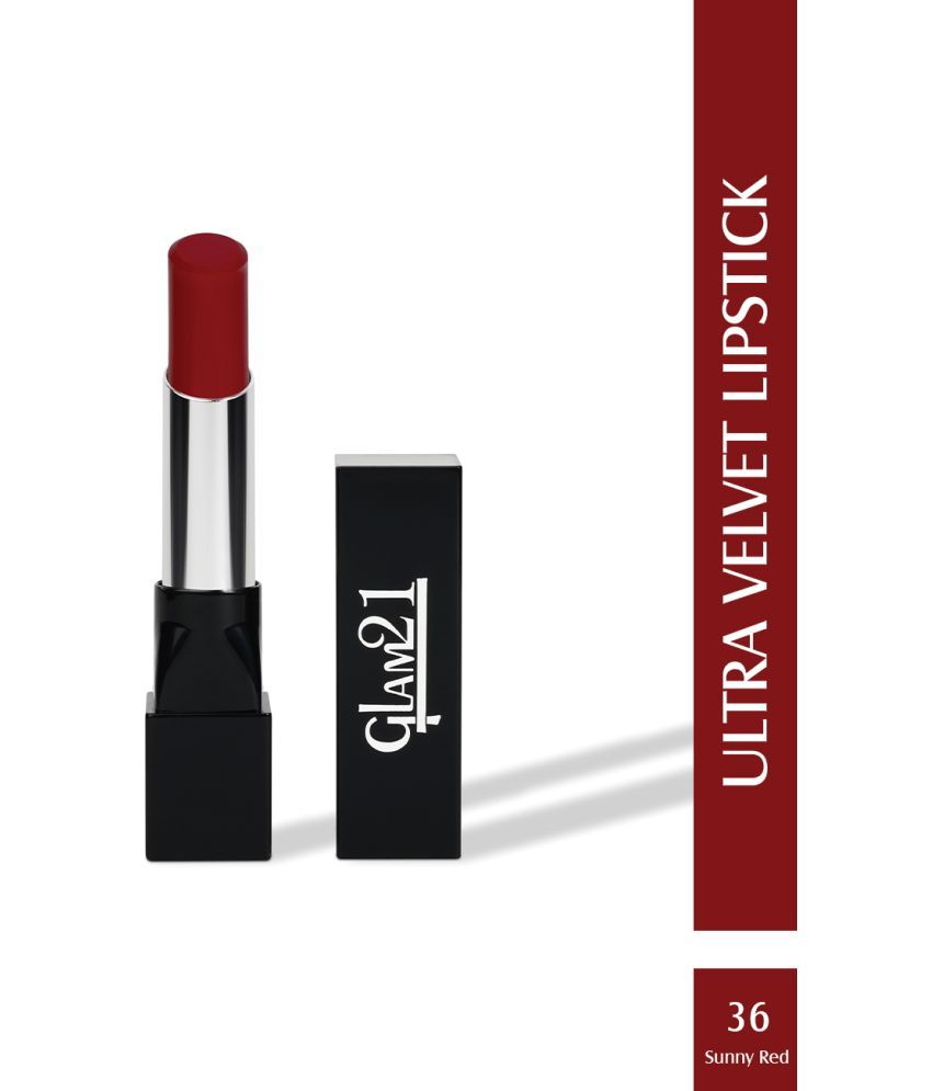     			Glam21 Long-lasting Ultra Velvet Lipstick With Creamy matte finish2.5gm Sunny Red-36