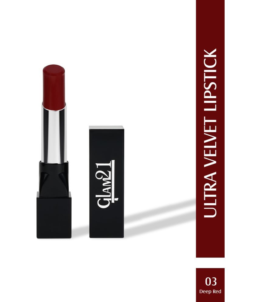     			Glam21 Long-lasting Ultra Velvet Lipstick With Creamy matte finish2.5gm Deep Red-03