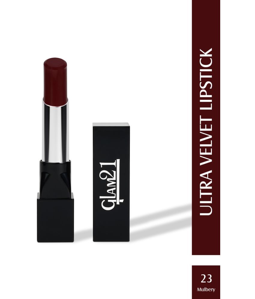     			Glam21 Long-lasting Ultra Velvet Lipstick With Creamy matte finish2.5gm Mulbery-23