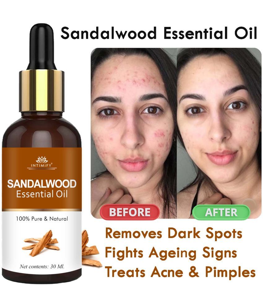     			Intimify Sandalwood Essential Oil, Dark Spots Removal, Acne Removal Face Oil, Anti Wrinkle, 30 Ml