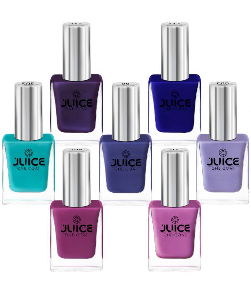     			Juice Multi Glossy Nail Polish 77 ( Pack of 7 )