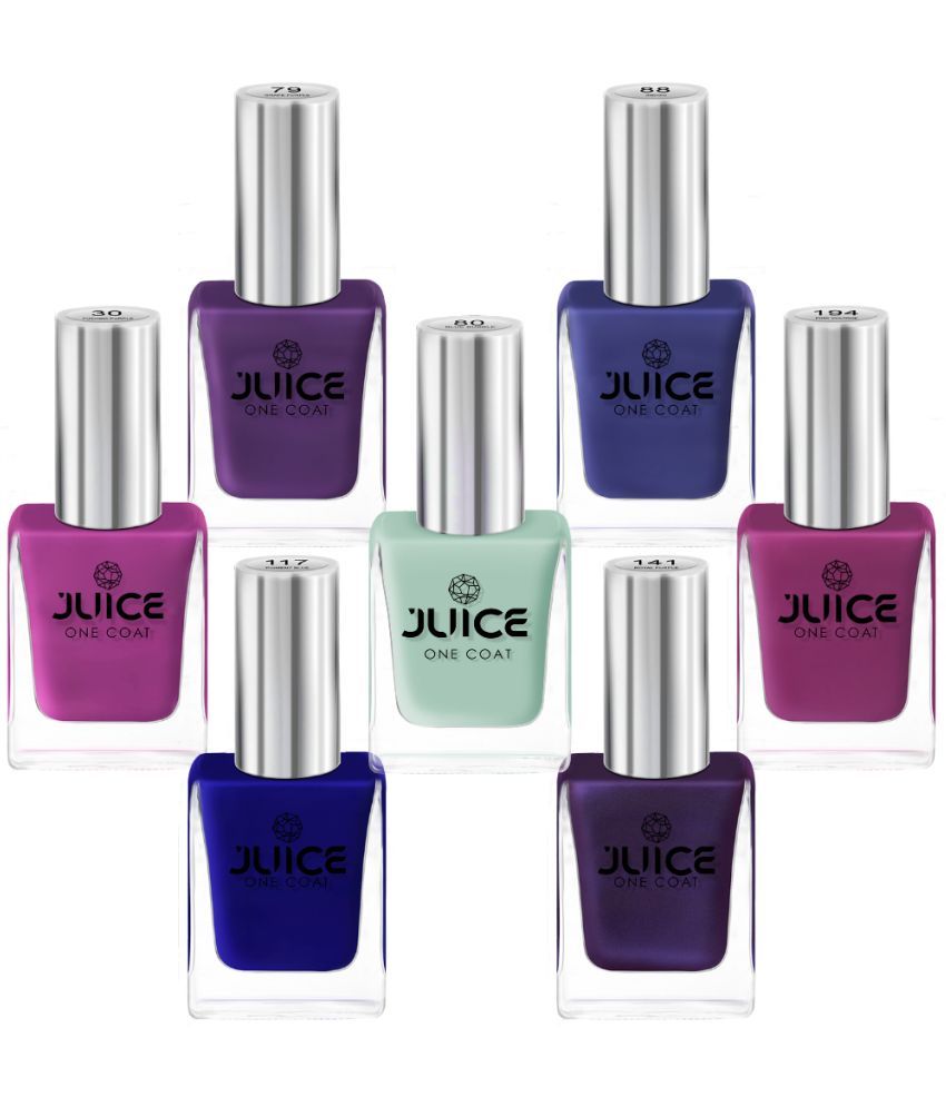     			Juice Multi Glossy Nail Polish 77 ( Pack of 7 )