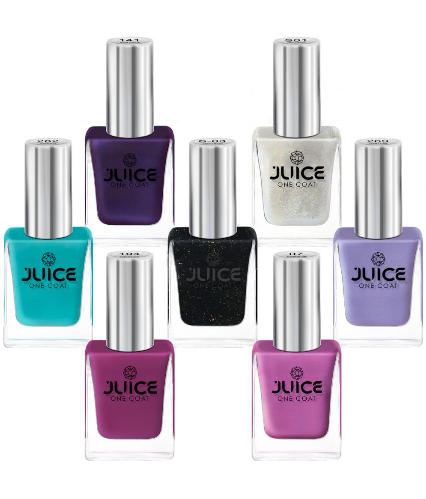     			Juice Multi Glossy Nail Polish 77 ( Pack of 7 )