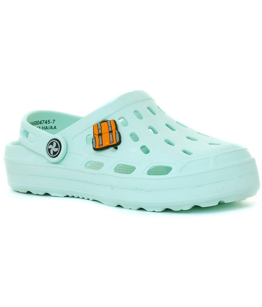     			KHADIM Adrianna Turquoise Washable Clog Sandal for Girls - 4.5-12 yrs (7450047)