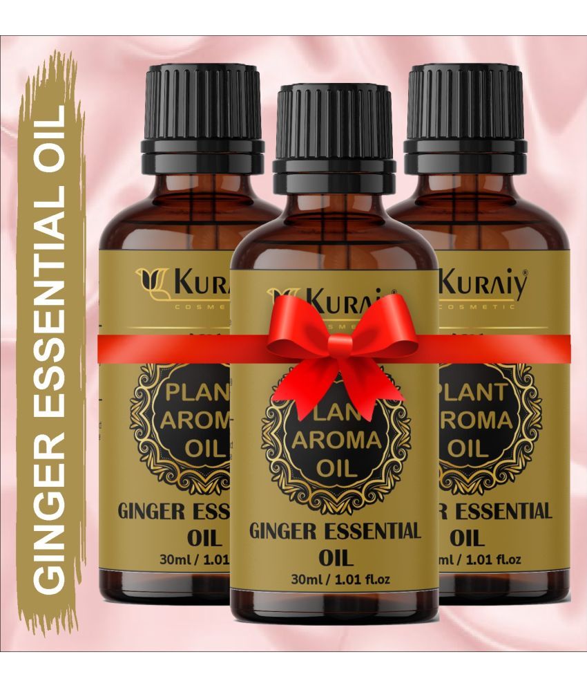     			KURAIY Ginger Slimming Essential Oil Lifting Firming Hip Lift Up Moisturizing Fat Burner Pack of 3