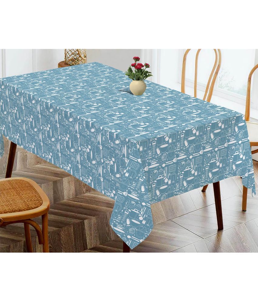     			Oasis Hometex Printed Cotton 4 Seater Rectangle Table Cover ( 152 x 138 ) cm Pack of 1 Black