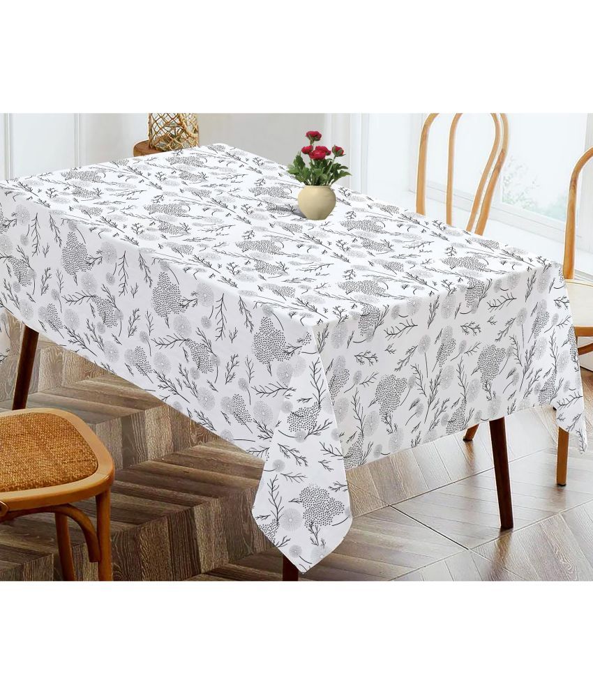     			Oasis Hometex Printed Cotton 4 Seater Rectangle Table Cover ( 152 x 138 ) cm Pack of 1 Black