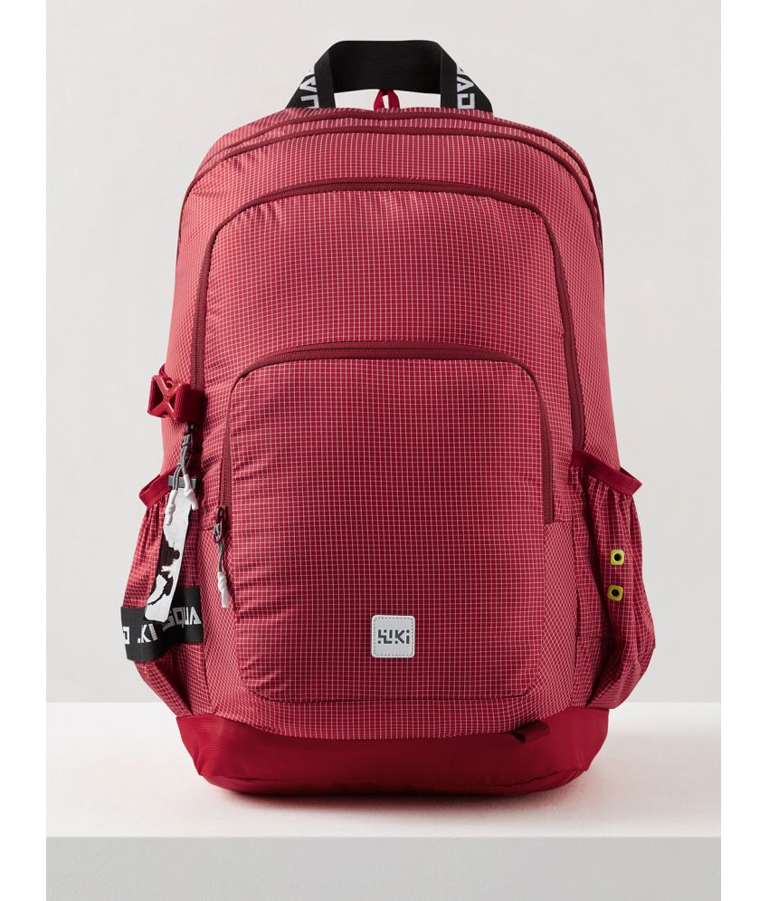     			Wiki Red Polyester Backpack ( 40 Ltrs )