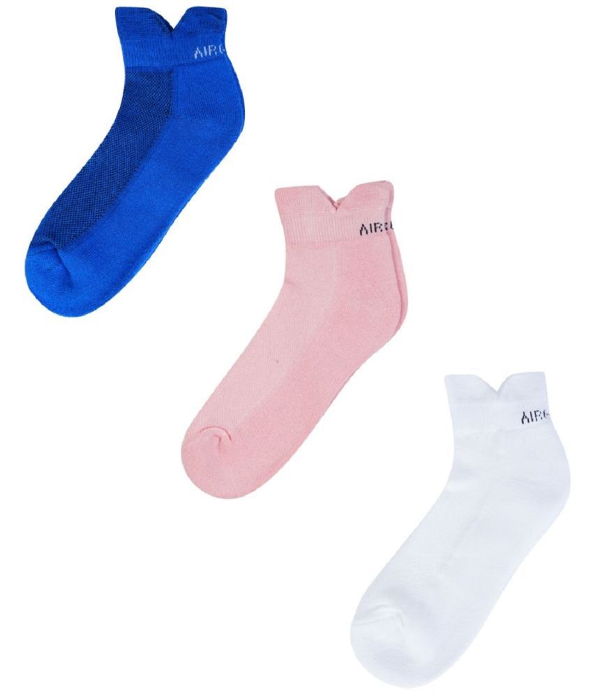     			AIR GARB Cotton Men's Colorblock Multicolor Low Cut Socks ( Pack of 3 )