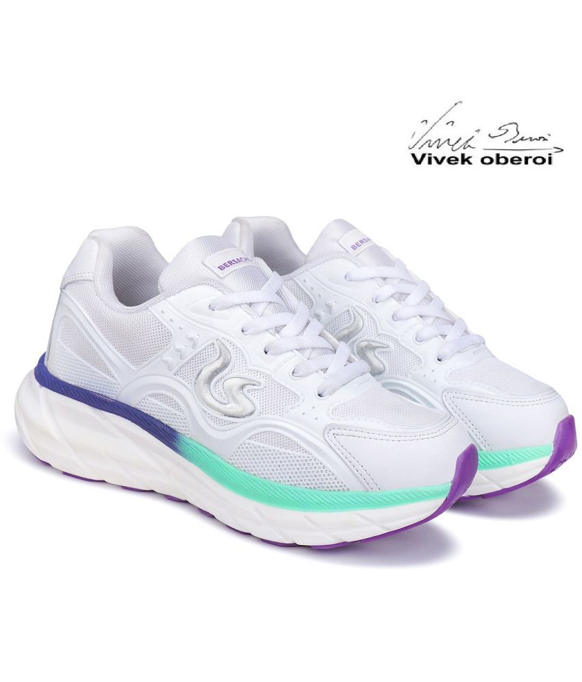     			Bersache - White Women's Running Shoes