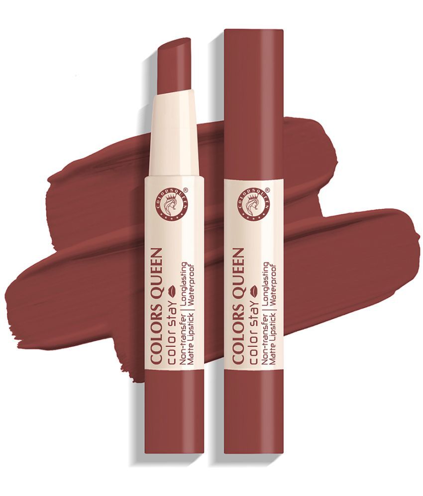     			Colors Queen Color It All Non Transfer Matte Lip Crayon - Rouge (Shade - 11)