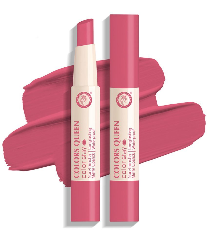     			Colors Queen Color It All Non Transfer Matte Lip Crayon - Pinky (Shade - 01)