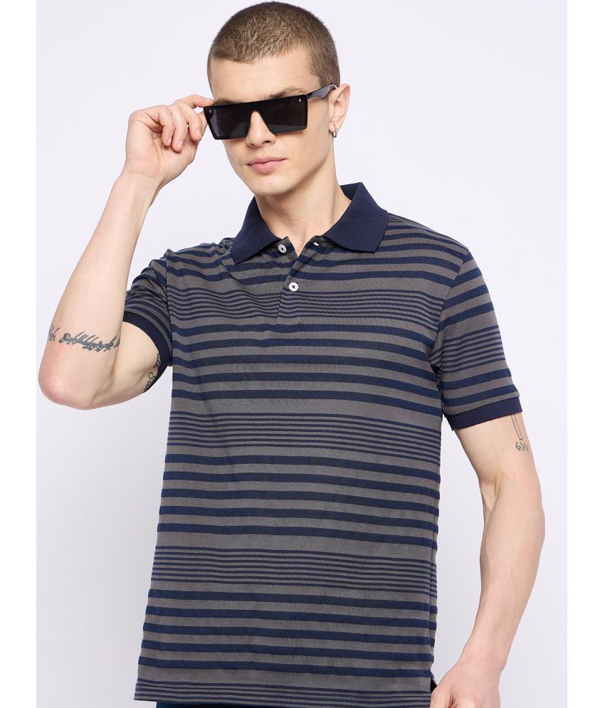     			GET GOLF Cotton Blend Regular Fit Striped Half Sleeves Men's Polo T Shirt - Multicolor ( Pack of 1 )