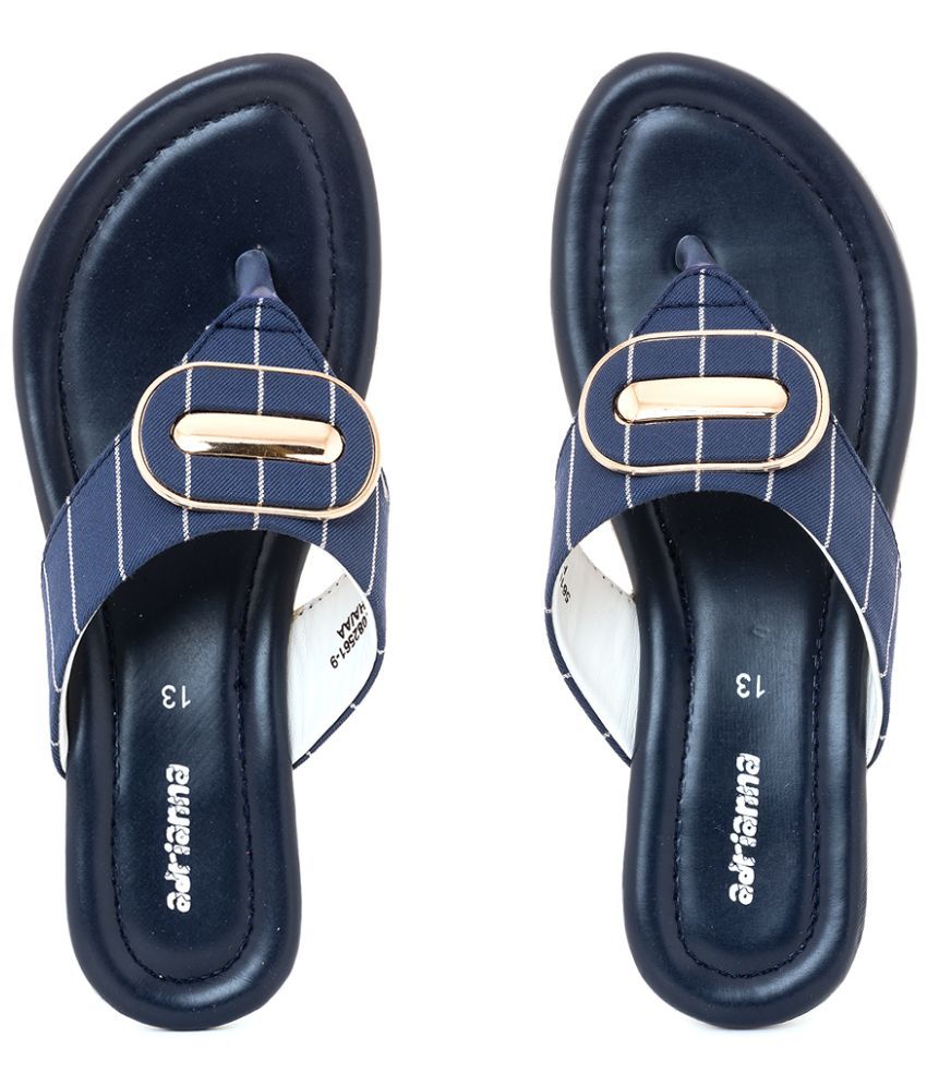     			KHADIM Navy Blue Women's Slip On Heels