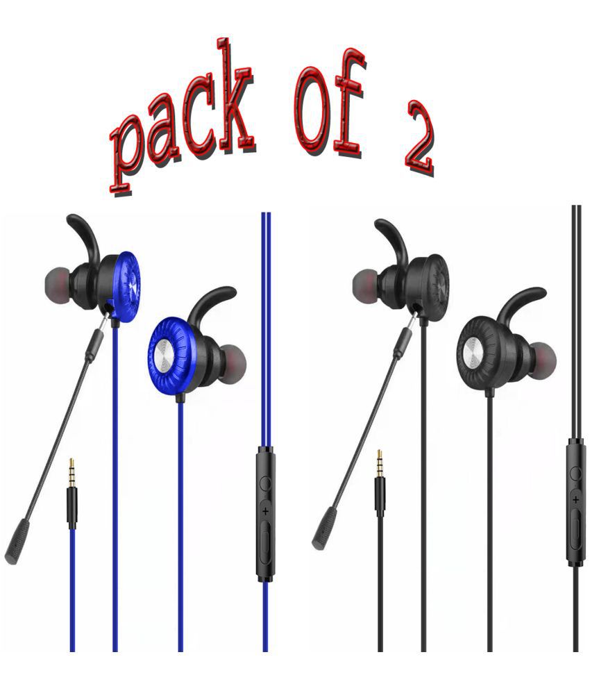     			hitage GH-1927+ (Pack of 2) 3.5 mm Wired Earphone In Ear Comfortable In Ear Fit Black