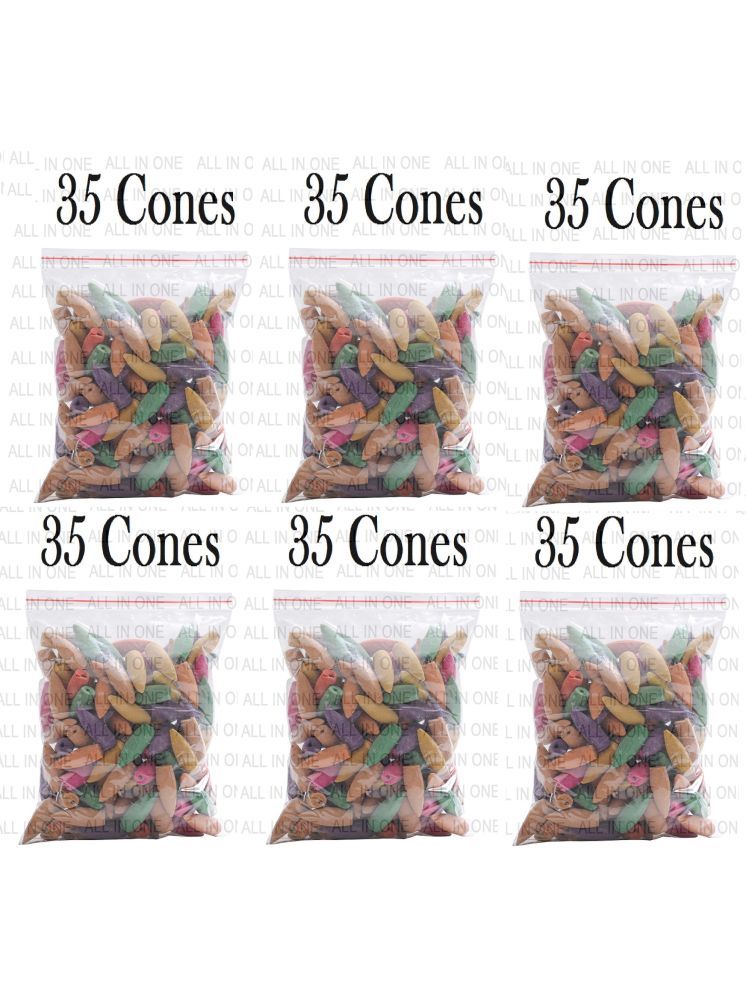     			ALLINONE Incense Dhoop Cone Natural 35 Pieces ( Pack of 6 )