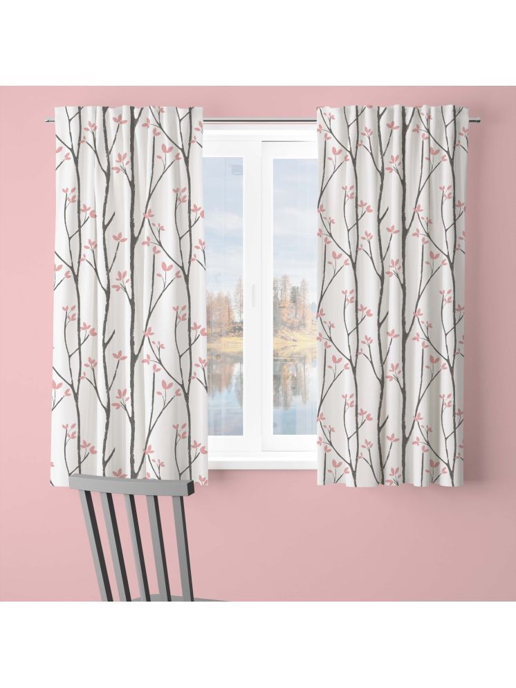     			BBM Nature Room Darkening Loop Curtain 5 ft ( Pack of 2 ) - Pink