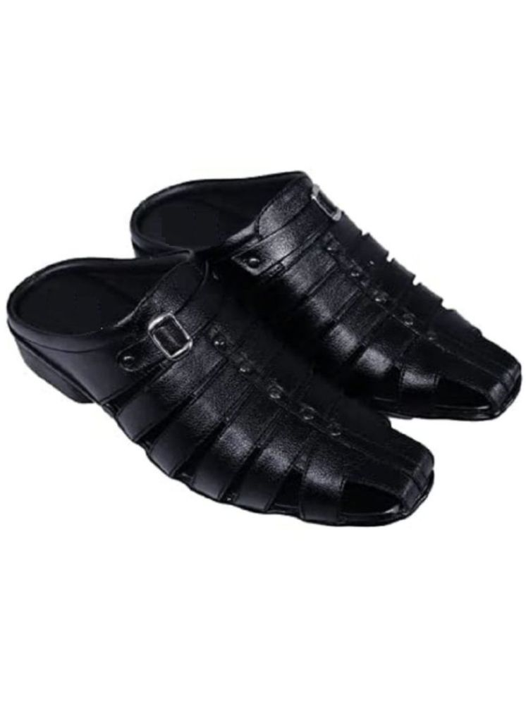     			INFINITRENZ - Black Men's Sandals