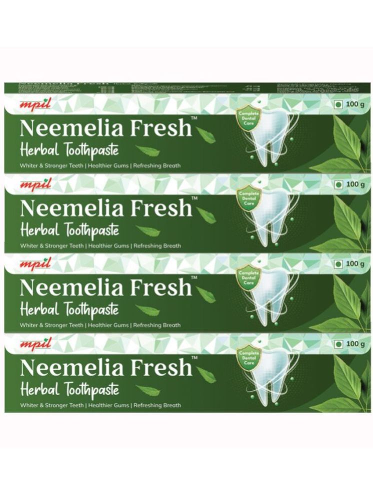     			Mpil Wellness Neemelia Fresh Toothpaste For Healthygums & Strong Teeth 100gm (Pack of 4)