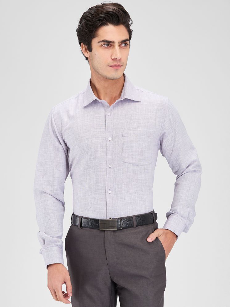     			Park Avenue Cotton Blend Slim Fit Full Sleeves Men's Formal Shirt - Purple ( Pack of 1 )