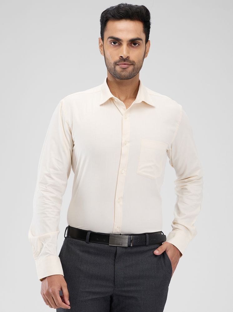     			Park Avenue Cotton Slim Fit Full Sleeves Men's Formal Shirt - Beige ( Pack of 1 )