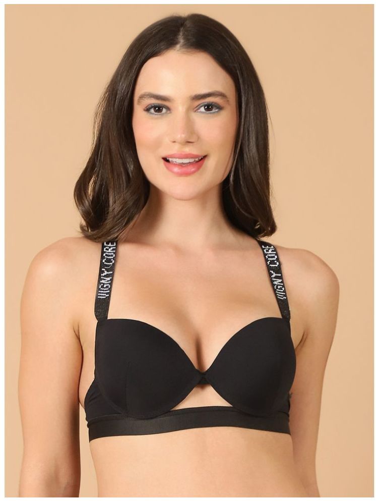     			PrettyCat Black Polyester Lightly Padded Women's Push Up Bra ( Pack of 1 )