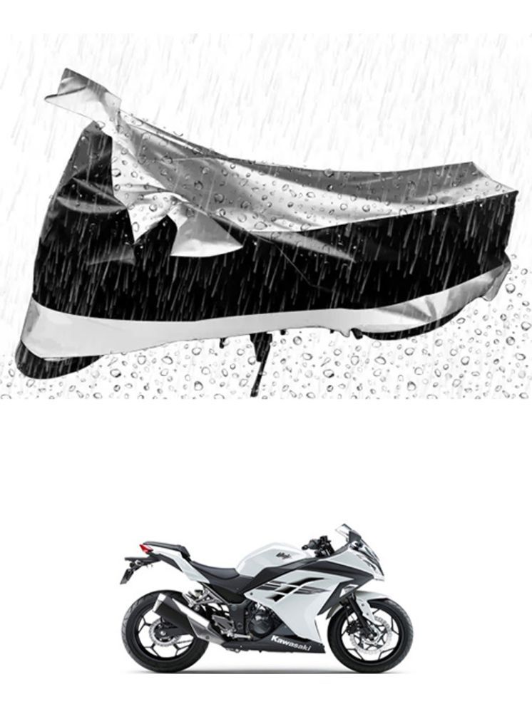     			RONISH Bike Body Cover for Kawasaki Ninja 300 ( Pack of 1 ) , Silver