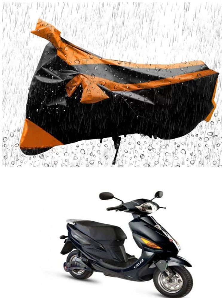     			RONISH Bike Body Cover for Hero Electric Cruz ( Pack of 1 ) , Orange