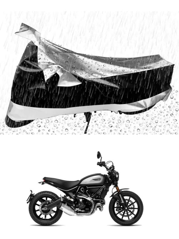     			RONISH Bike Body Cover for Ducati Scrambler Icon ( Pack of 1 ) , Silver