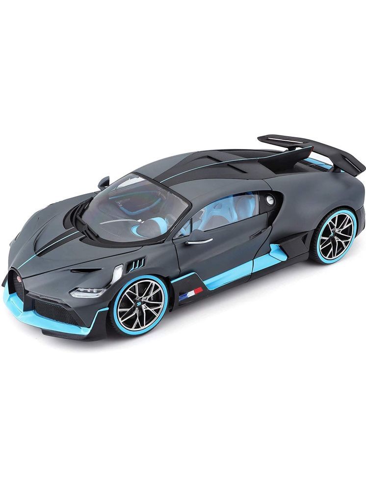     			SOFLITA  Bugatti Divo Diecast Metal Pullback Toy Car With Openable Doors & Light, Music Boys Car For Kids Best Toys Gifts Toys For