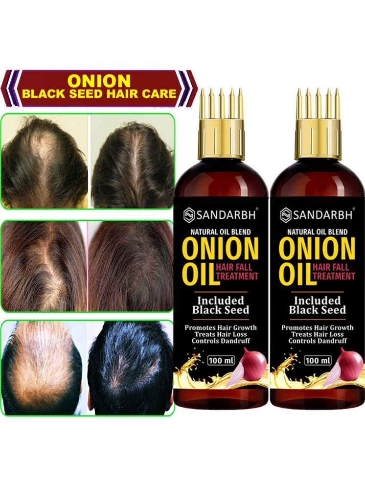     			Sandarbh Anti Dandruff Onion Oil 100 ml ( Pack of 2 )