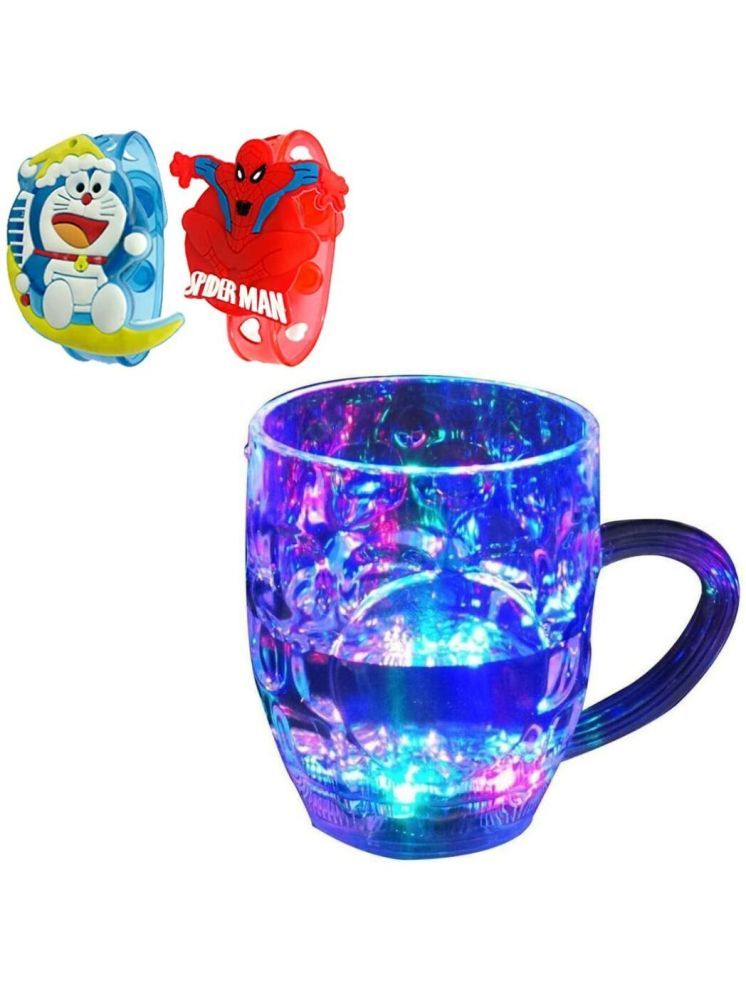     			THRIFTKART 2Pc LED Rakhi LED Light Mug Combo for Kids