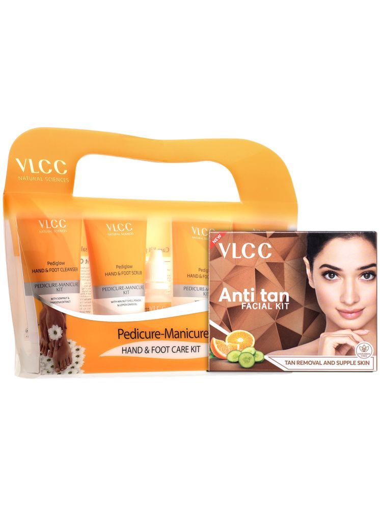     			VLCC Anti Tan Single Facial Kit & Pedicure Manicure Kit (60g+210g) Skin Brightening & Tan Removal