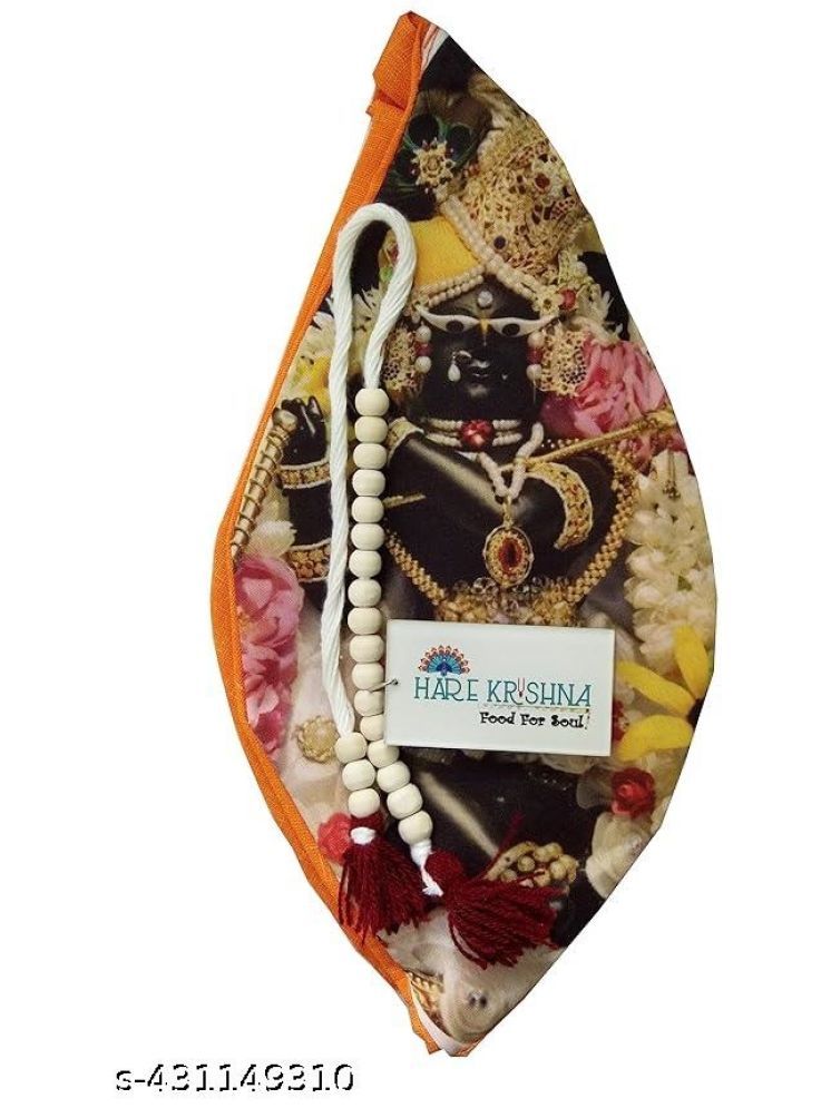     			Hare Krishna Food For Soul Radha Raman ji jholi | Hare Krishna Jaap Mala Bag Japa Mala Bag/Gaumukhi 1 ( Pack of 1 )