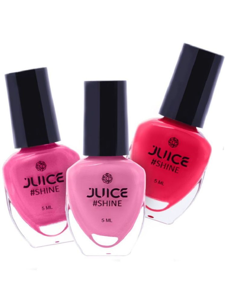     			Juice Multi Glossy Nail Polish 15 ( Pack of 3 )