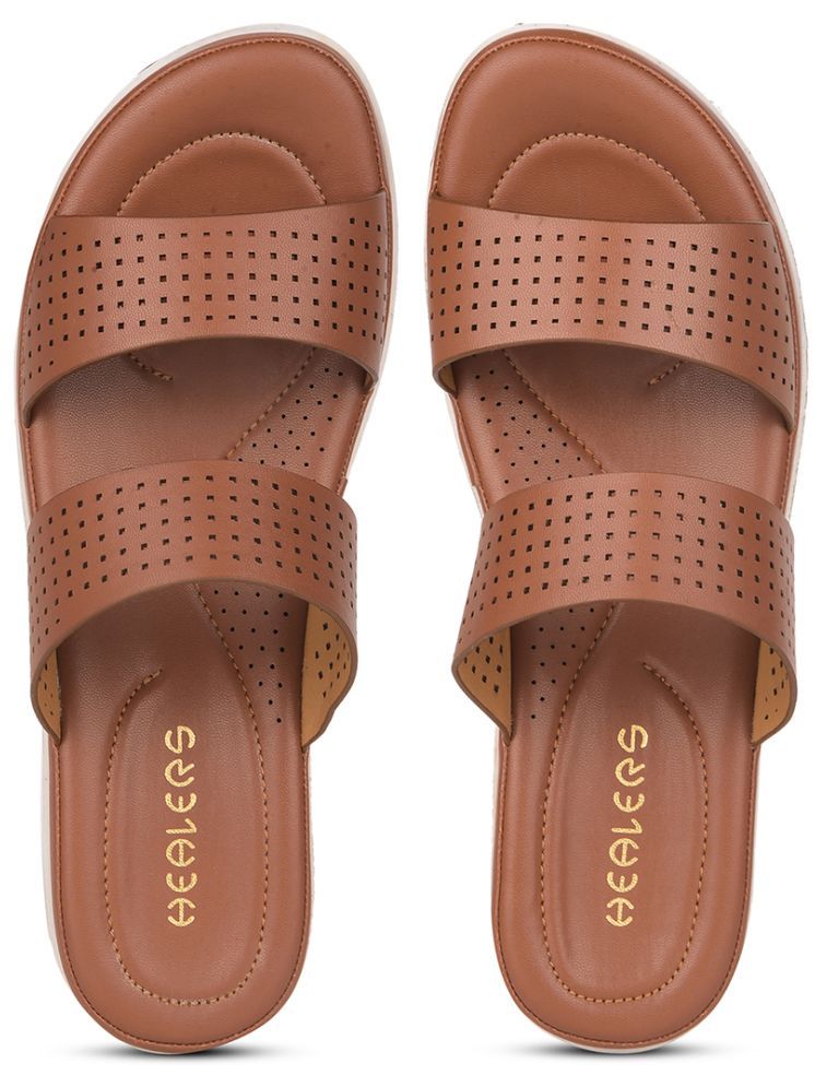     			Liberty Tan Women's Slide Flip Flop