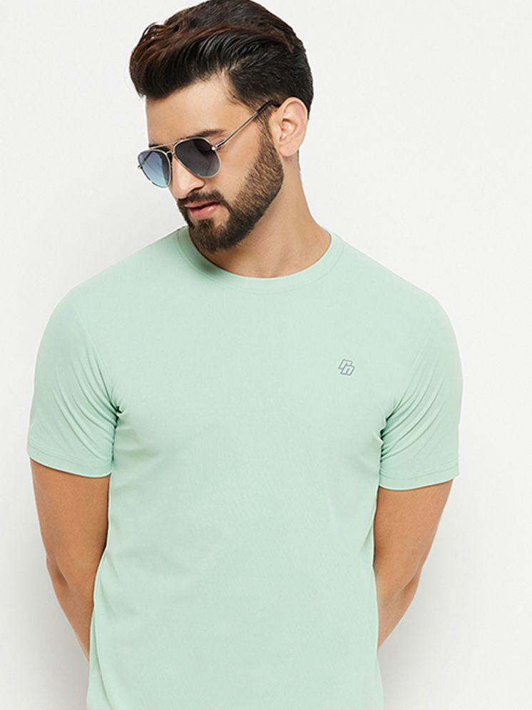     			Nuovo Cotton Blend Regular Fit Solid Half Sleeves Men's T-Shirt - Mint Green ( Pack of 1 )