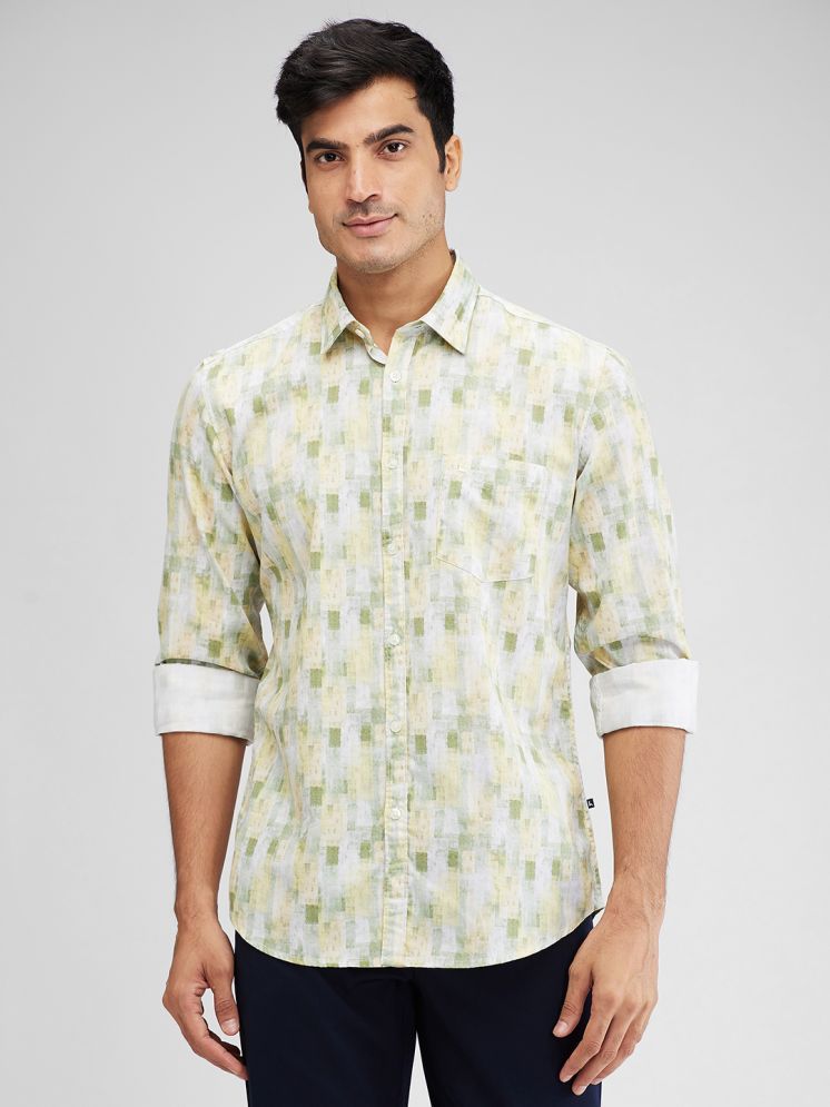     			Parx 100% Cotton Slim Fit Printed Full Sleeves Men's Casual Shirt - Yellow ( Pack of 1 )